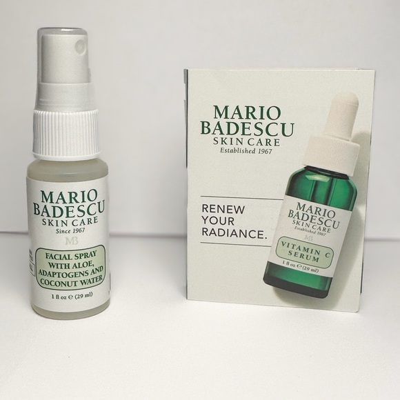 🎁 Mario Badescu Facial Spray w/ Aloe 29 mL & Vitamin C Serum Set New - Picture 3 of 4